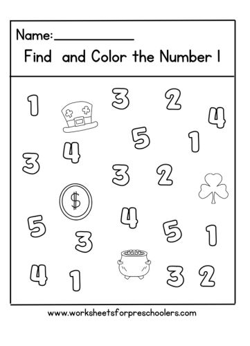  Saint Patrick Day Math Worksheet