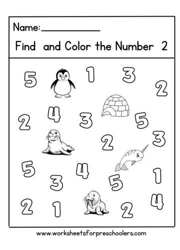 Number 2 Worksheet
