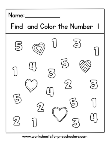 Number 2 Math Worksheet