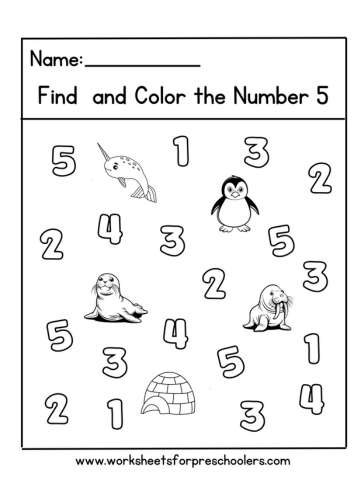 Math Number Worksheet