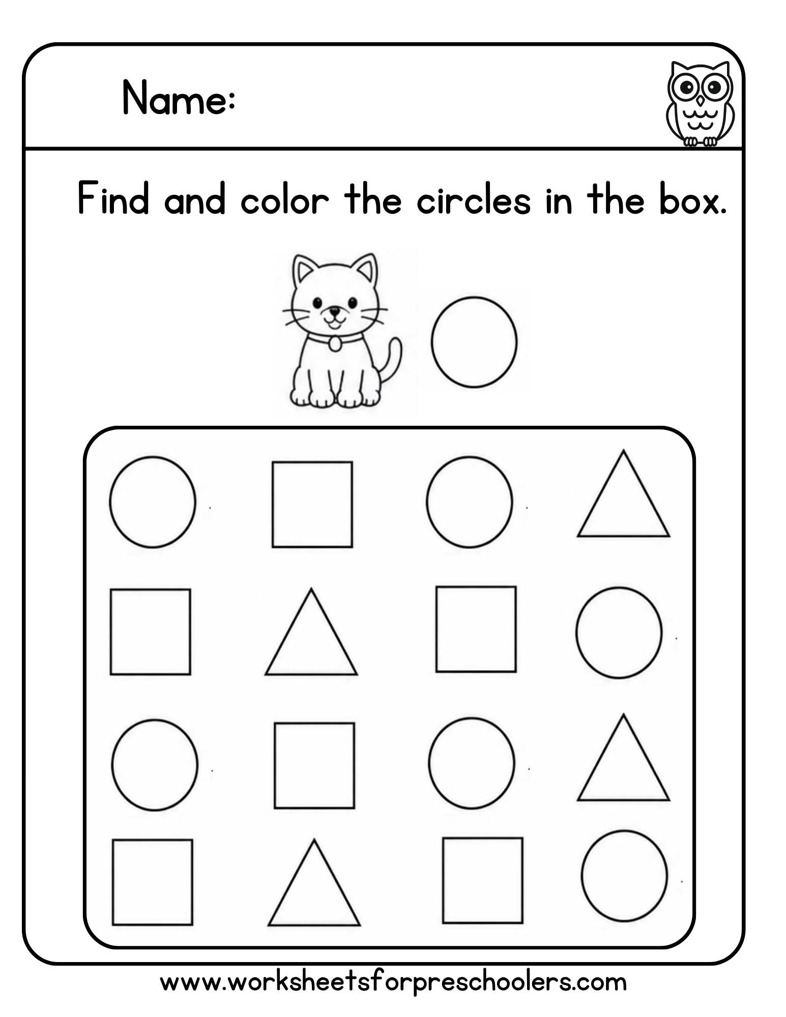 Color Recognition Worksheet Color Recognition Worksheet
