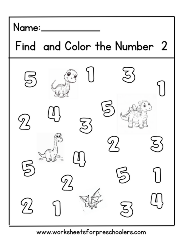 Math Number 2 Worksheet