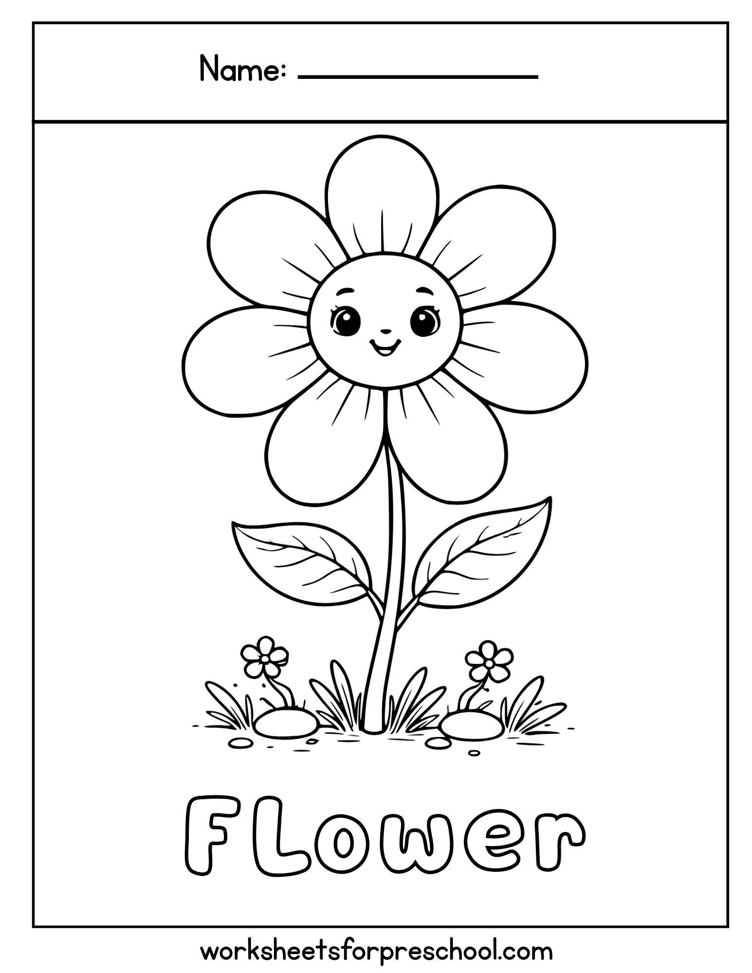 Flower Coloring Page