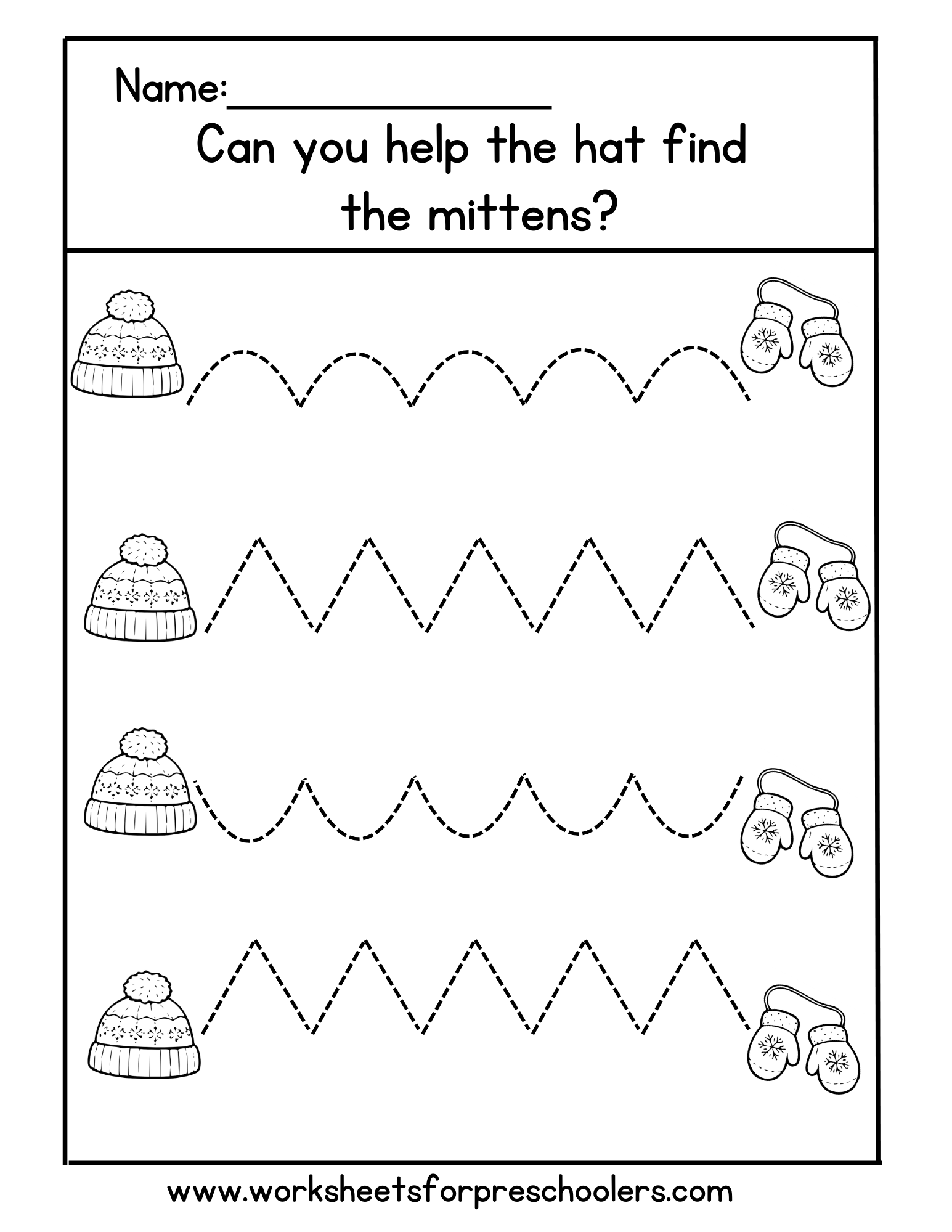Line Tracing Worksheet