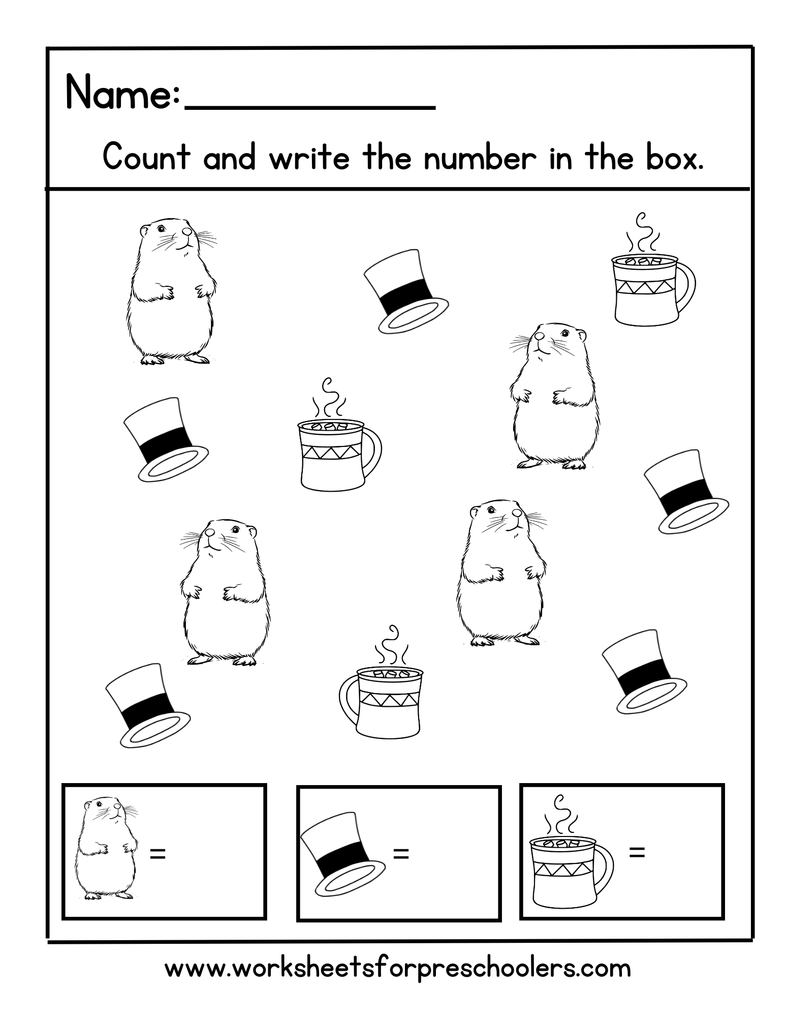 Math Counting Worksheet