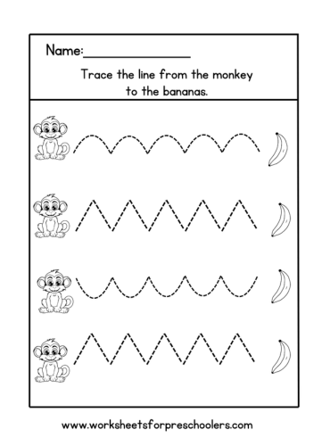 Tracing Line Worksheet