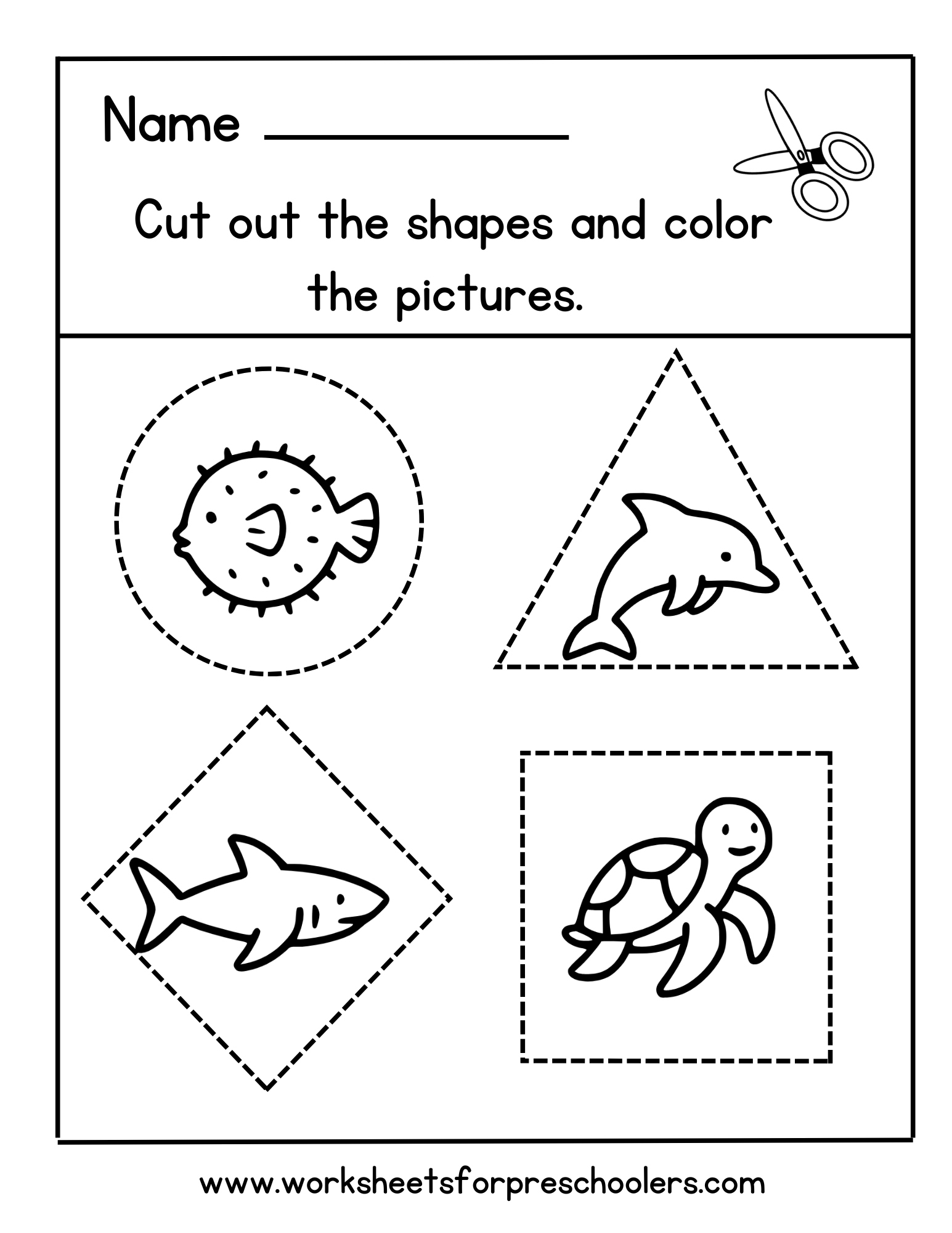 Shape Cutting Activity