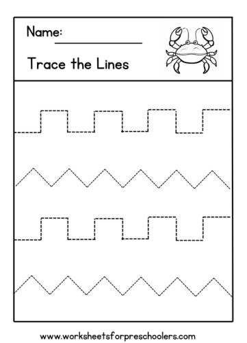 Pre Writing Line Tracing