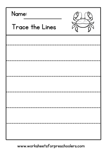 Pre Writing Line Tracing