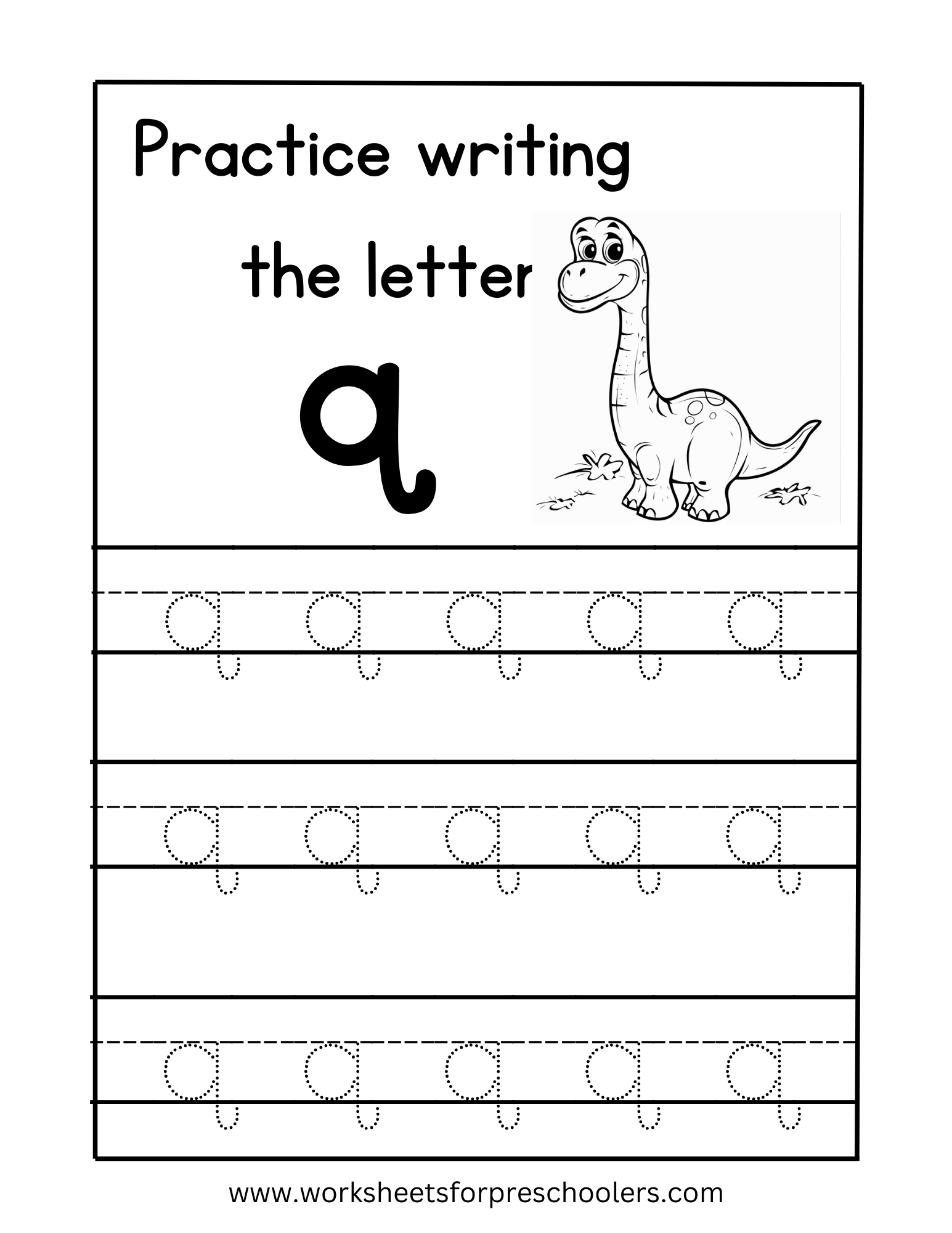 Tracing Lowercase Letter q Worksheet Preschool Tracing Lowercase Letter q Worksheet Preschool