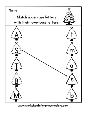 Matching Letters Worksheet