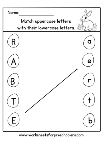 Letter Matching Worksheet