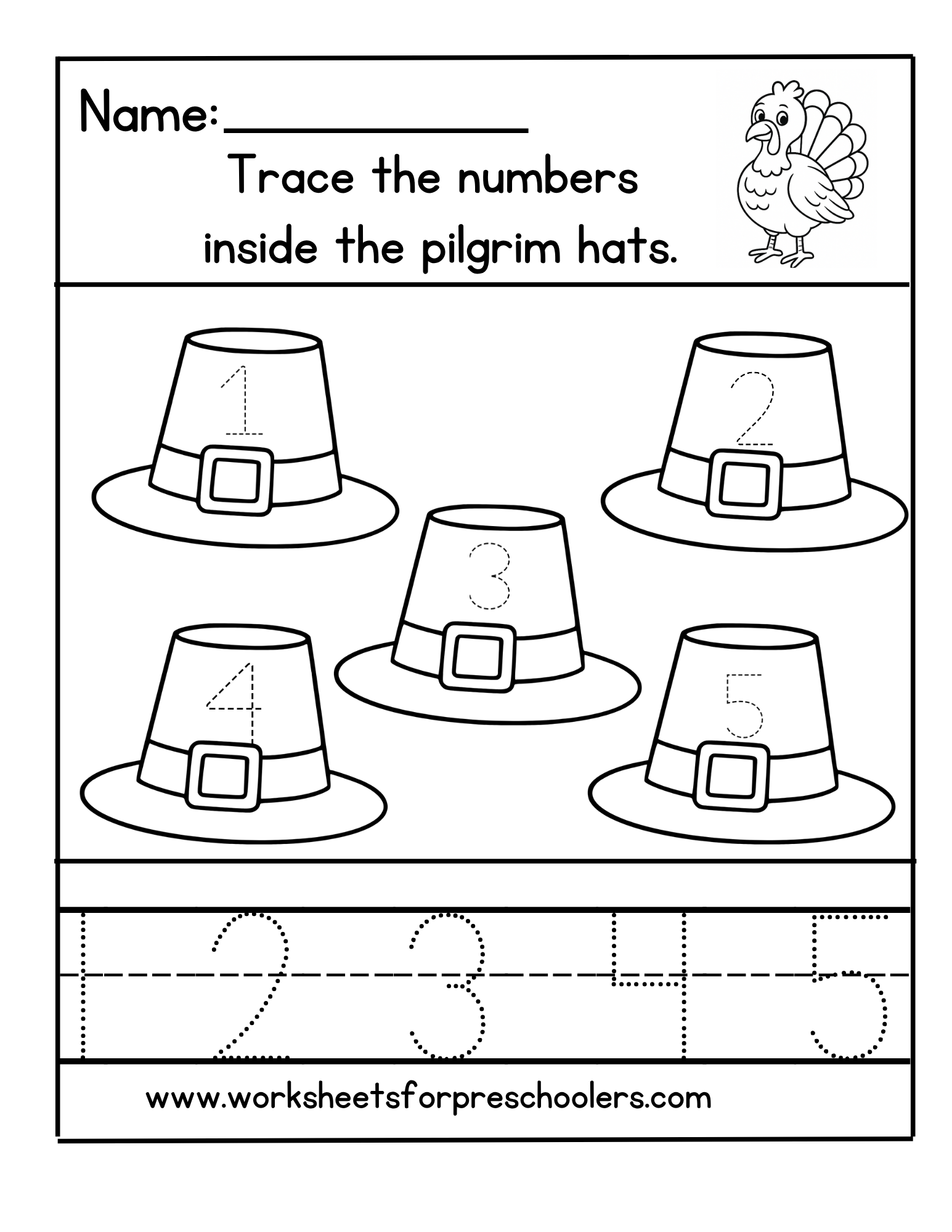 Thanksgiving Math Worksheet