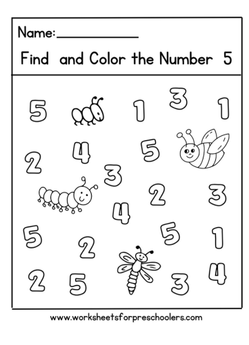  Number Math Worksheet