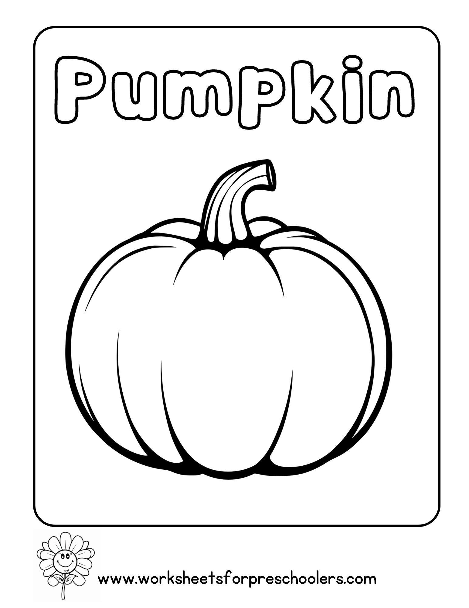 Pumpkin Coloring Page 