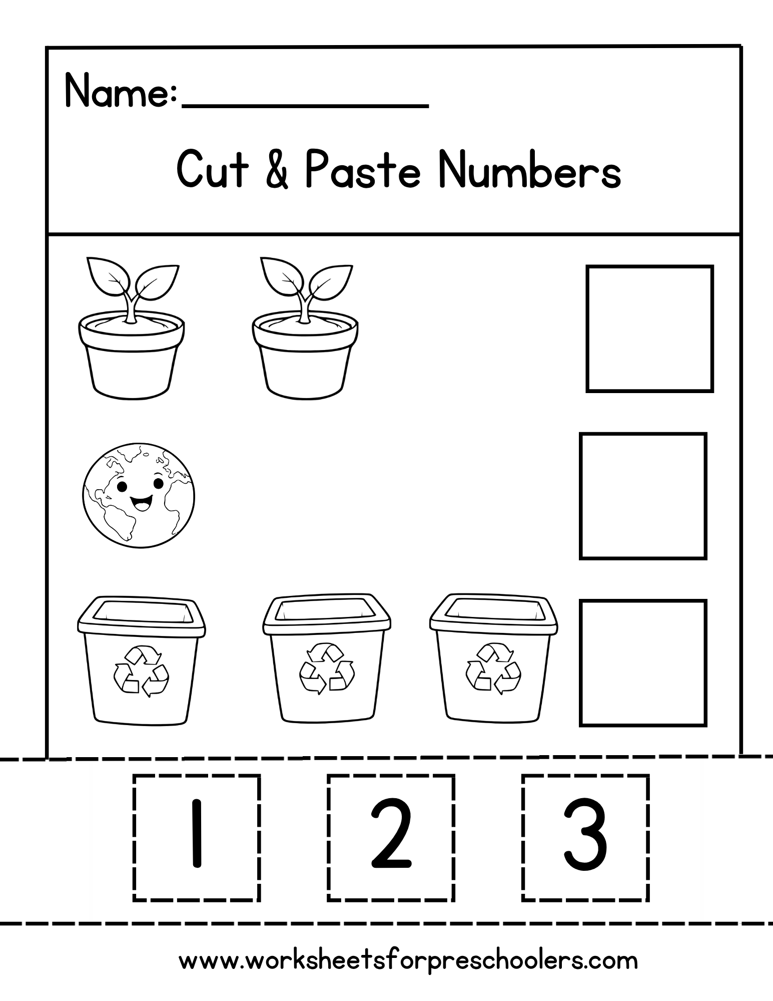 Cut and Paste Numbers