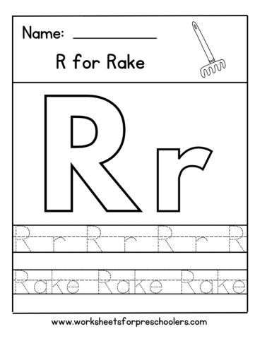 Letter R for Rake