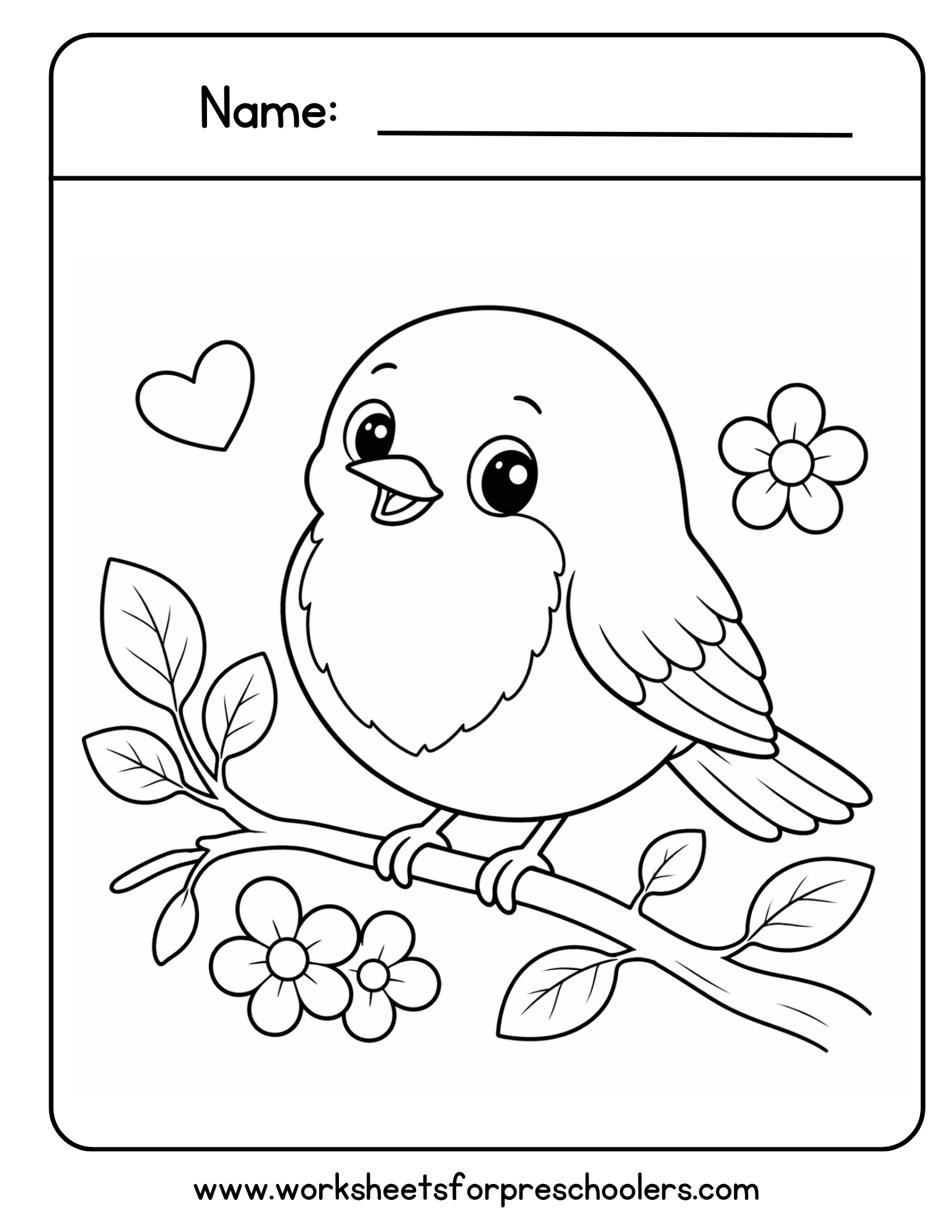 Bird ColoringPage