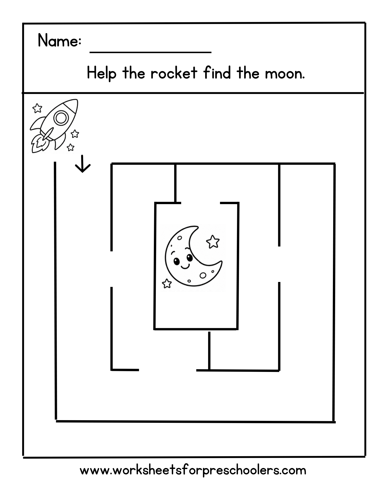 Space Rocket Maze Space Rocket Maze
