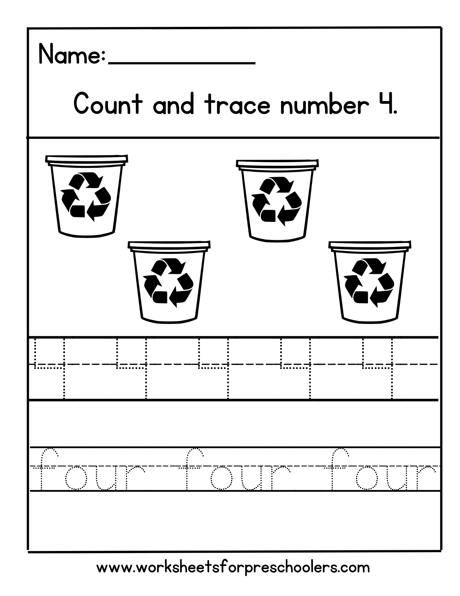 Earth Day Number 4 Math Worksheet Earth Day Number 4 Math Worksheet