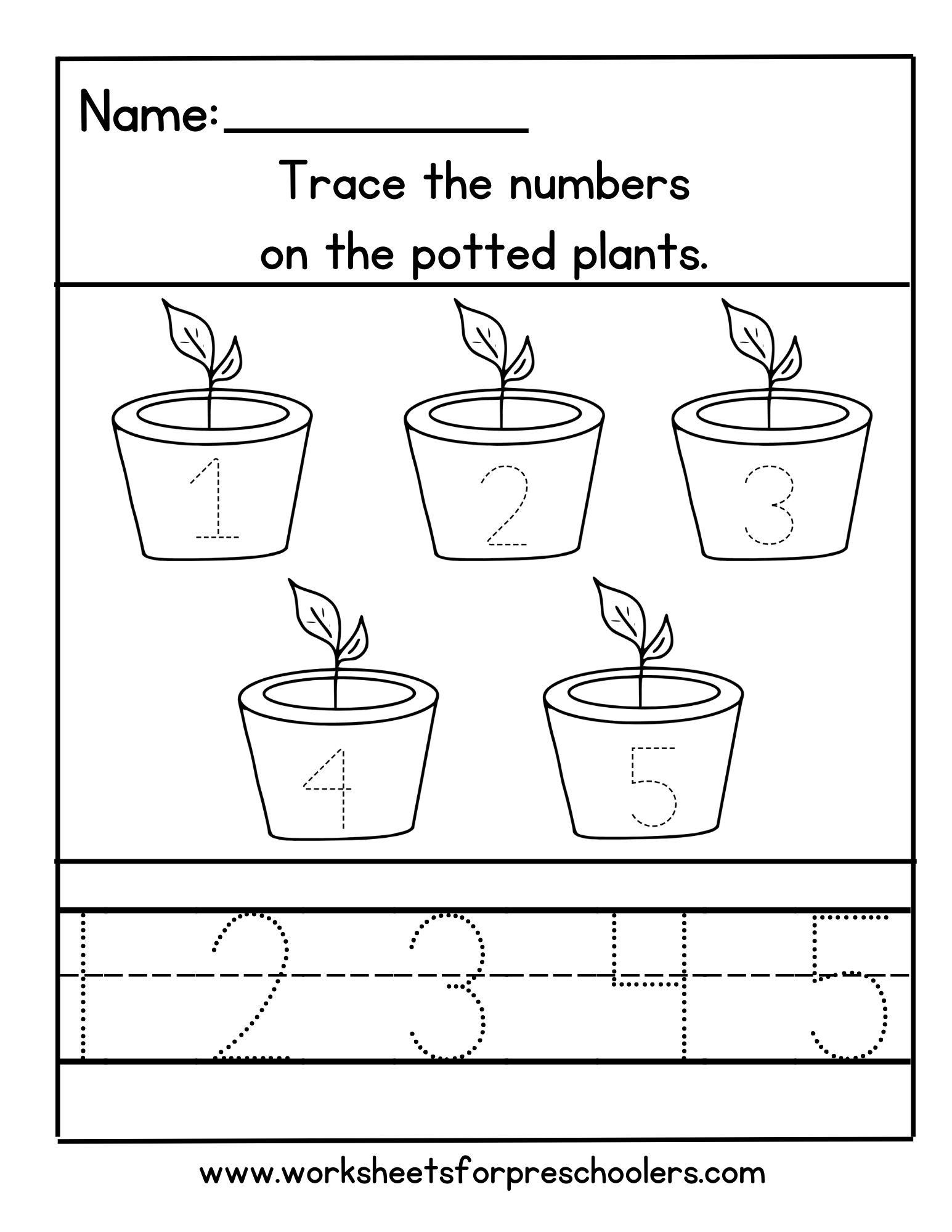 Earth Day Tracing Numbers Worksheet Earth Day Tracing Numbers Worksheet