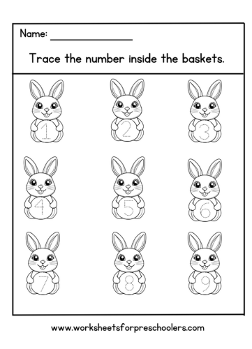 Easter Math Worksheet