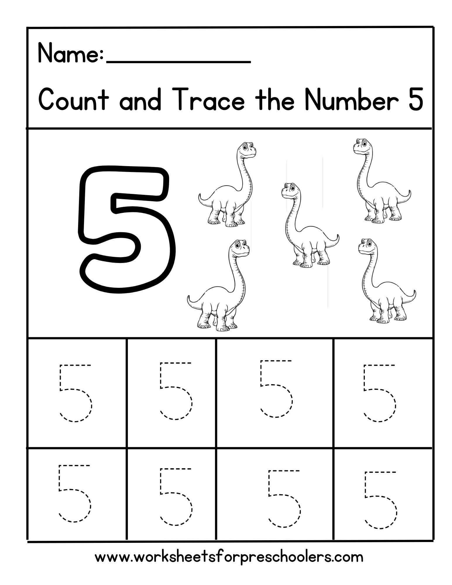 Count and Trace Number 5 