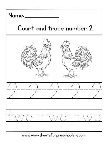 Number 2 Worksheet