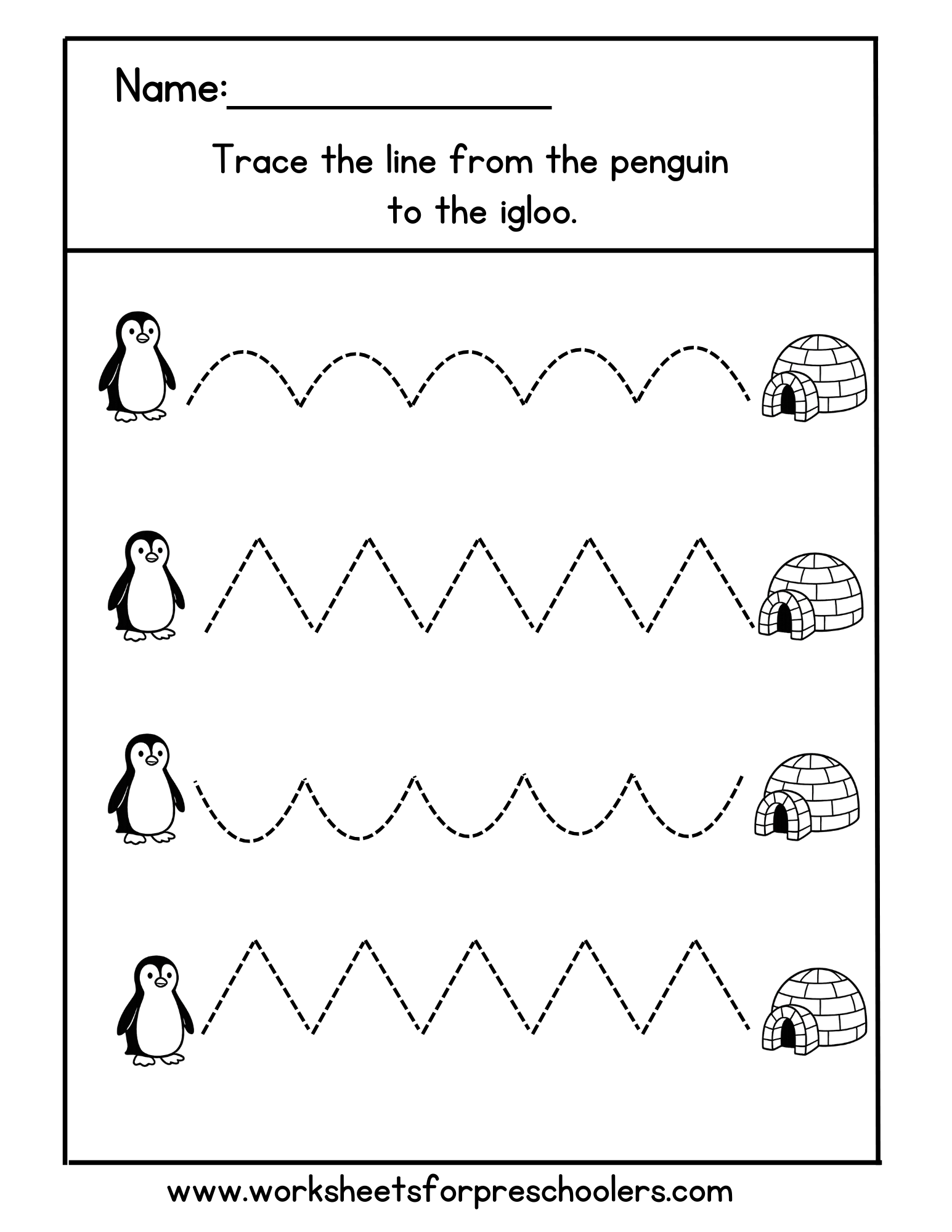 Line Tracing Worksheet 