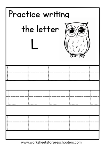 Letter L Tracing Worksheets for Preschool Letter L Tracing Worksheets for Preschool