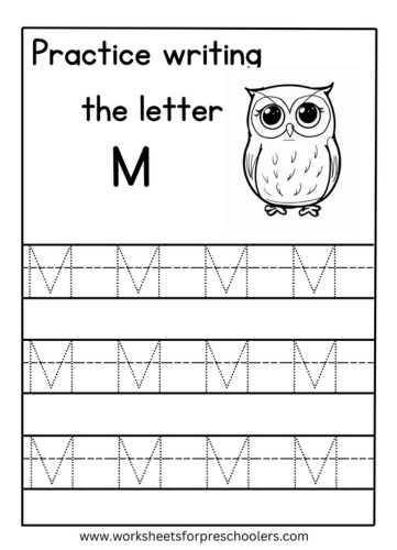 Letter M Tracing Worksheets for Preschool Letter M Tracing Worksheets for Preschool