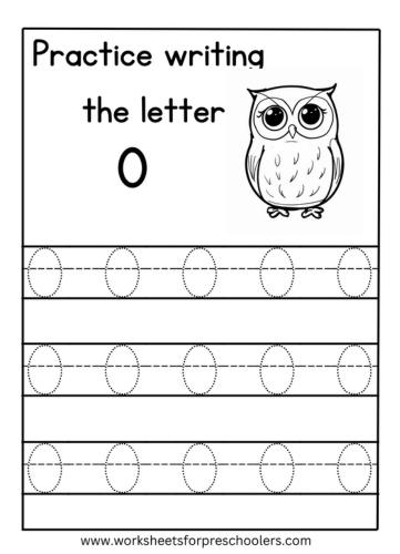Letter O Tracing Worksheets for Preschool Letter O Tracing Worksheets for Preschool