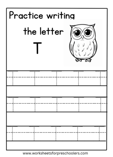 Letter T Tracing Worksheets for Preschool Letter T Tracing Worksheets for Preschool