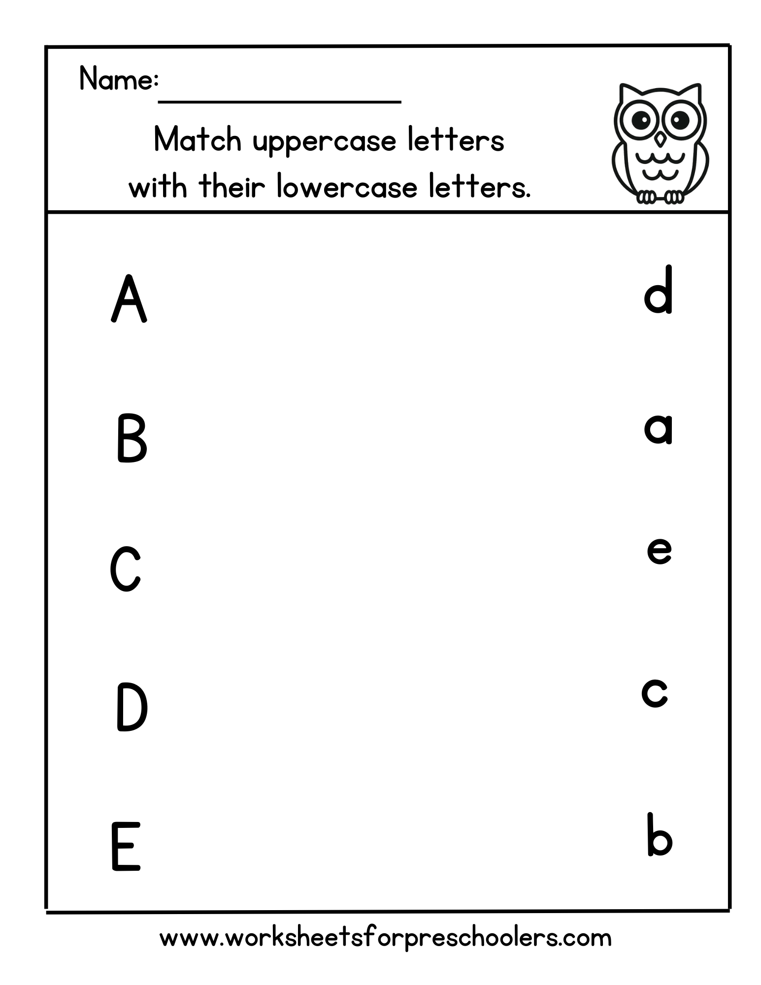 Letter Matching Letter Matching