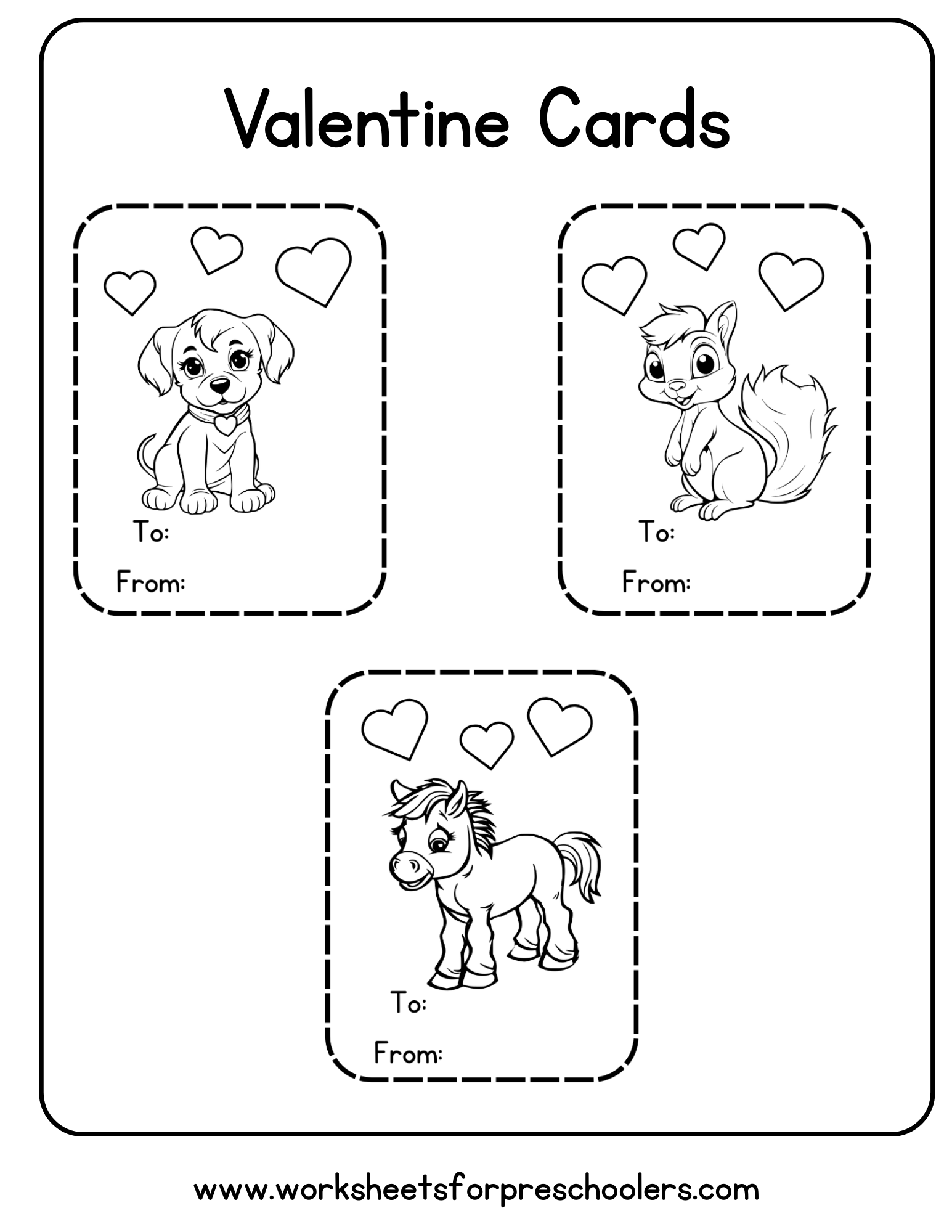 Valentine Cards Activity