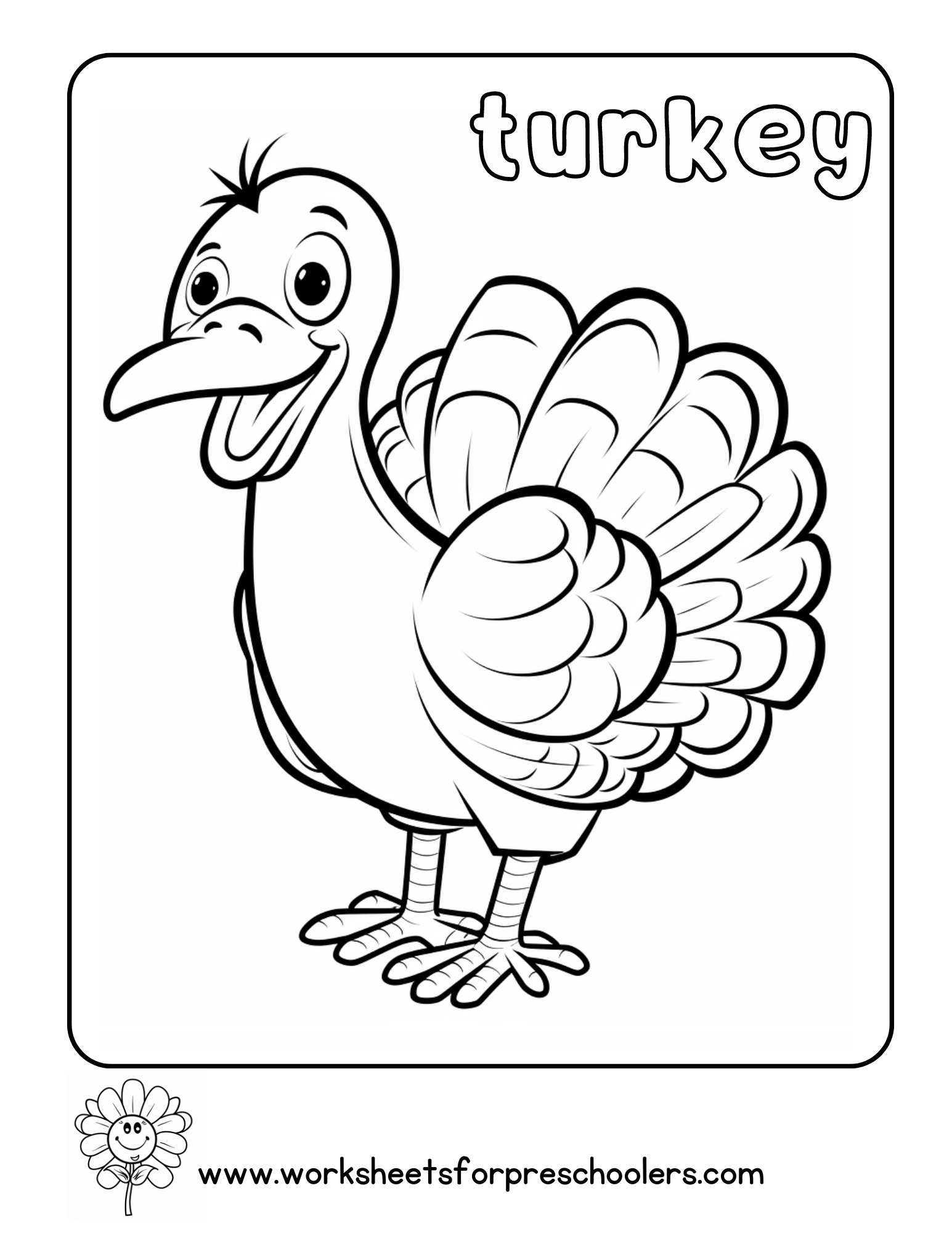 Turkey Coloring Page